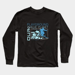 Playground Ski Snow Planet Earth Playground Good Vibes Free Spirit Long Sleeve T-Shirt